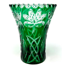 Load image into Gallery viewer, Green Shamrock and Old Celtic Vase