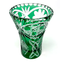 Load image into Gallery viewer, Green Shamrock Vase with Oval Panel