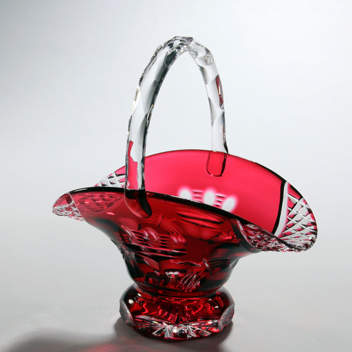 Red Claddagh Crystal Wedding Basket