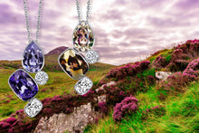 Load image into Gallery viewer, Connemara Green and Gold Crystal Pendant