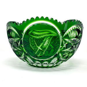 Emerald Mise Eire Scalloped Fruit Bowl