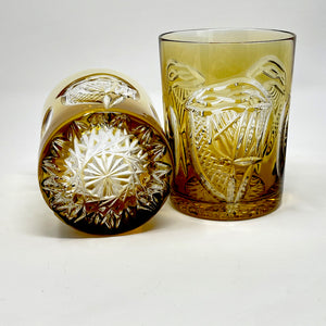 Amber Mise Eire Whiskey Glasses - Slightly Imperfect - Pair